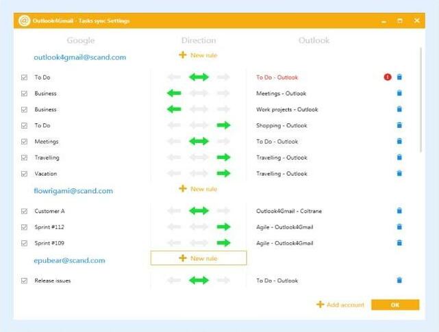 connect google contacts in outlook 2016